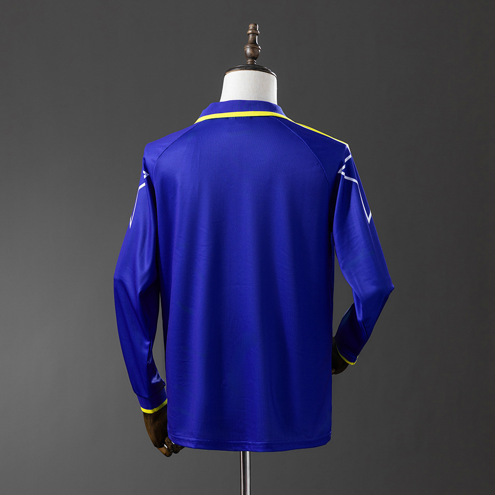 Juventus 1995/96 Second Away Long Sleeve Retro Jersey – Vintage Replica Football Soccer Shirt – S–XXL