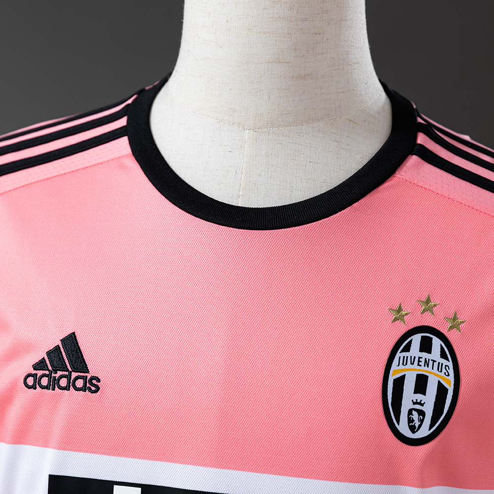 Juventus 2015/16 Away Long Sleeve Retro Jersey – Vintage Replica Football Soccer Shirt – S–XXL