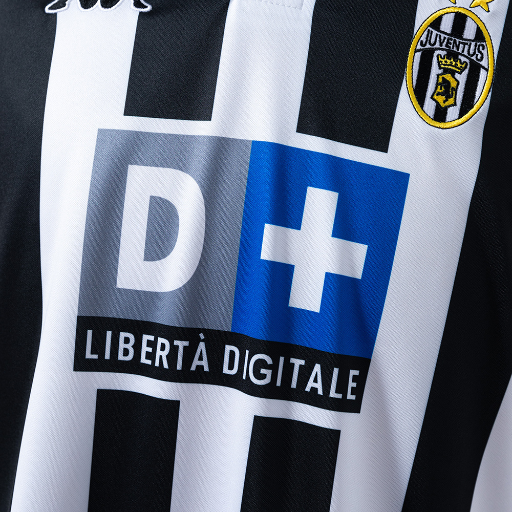 Juventus 1999/00 Home Long Sleeve Retro Jersey – Vintage Replica Football Soccer Shirt – S–XXL