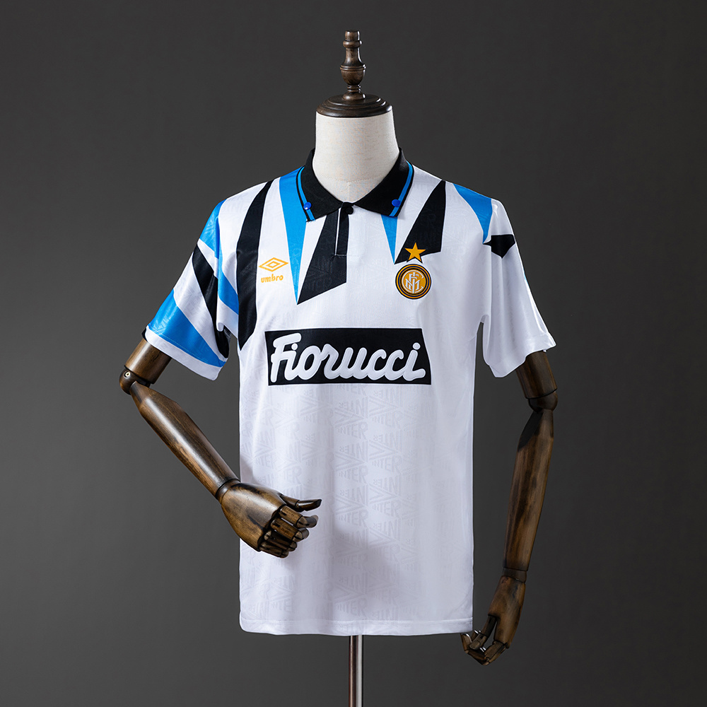 Inter Milan 1992/93 Away Retro Jersey – Vintage Replica Football Soccer Shirt – S–XXL