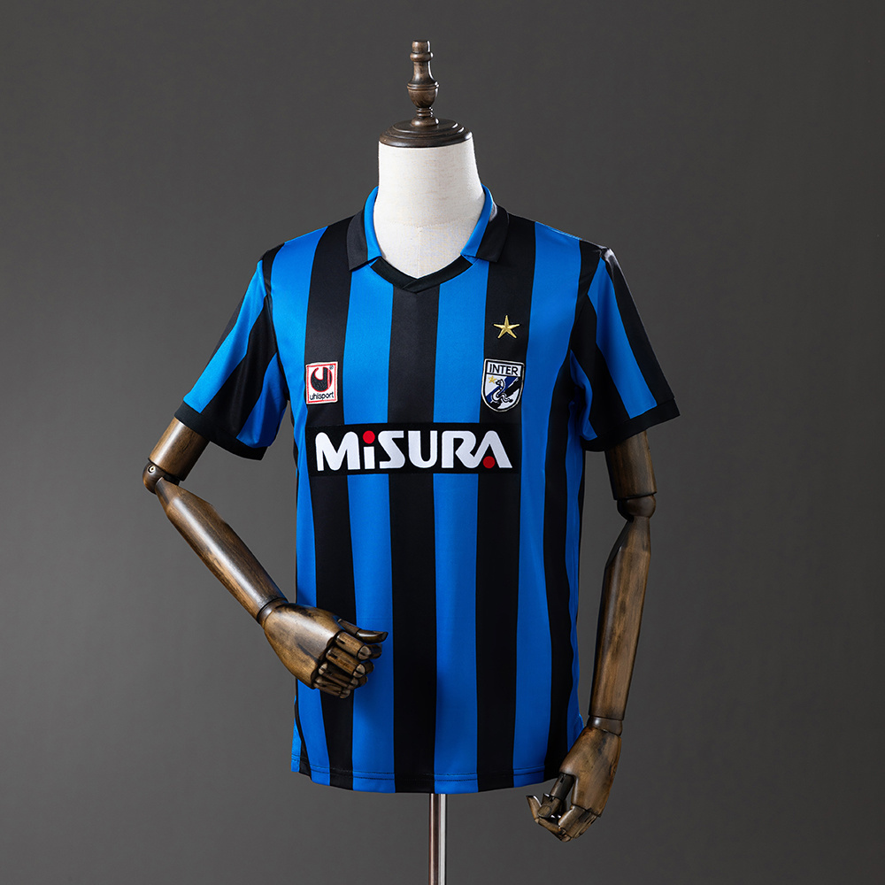 Inter Milan 1988/90 Home Retro Jersey – Vintage Replica Football Soccer Shirt – S–XXL