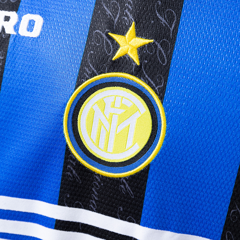 Inter Milan 1997/98 Home Long Sleeve Retro Jersey – Vintage Replica Football Soccer Shirt – S–XXL