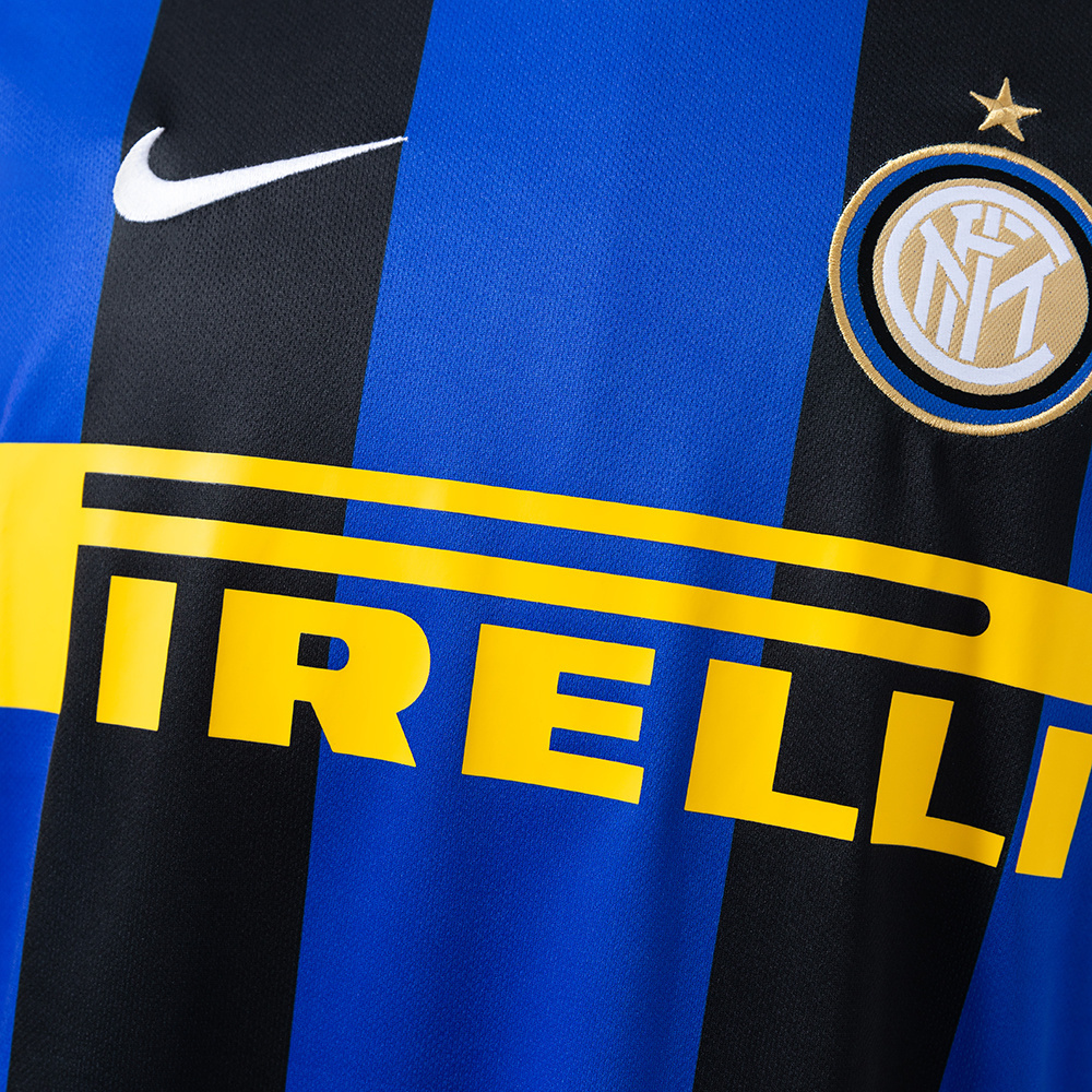 Inter Milan 2008/09 Home (UEFA Champions League Edition) Retro Jersey – Vintage Replica Football Soccer Shirt – S–XXL