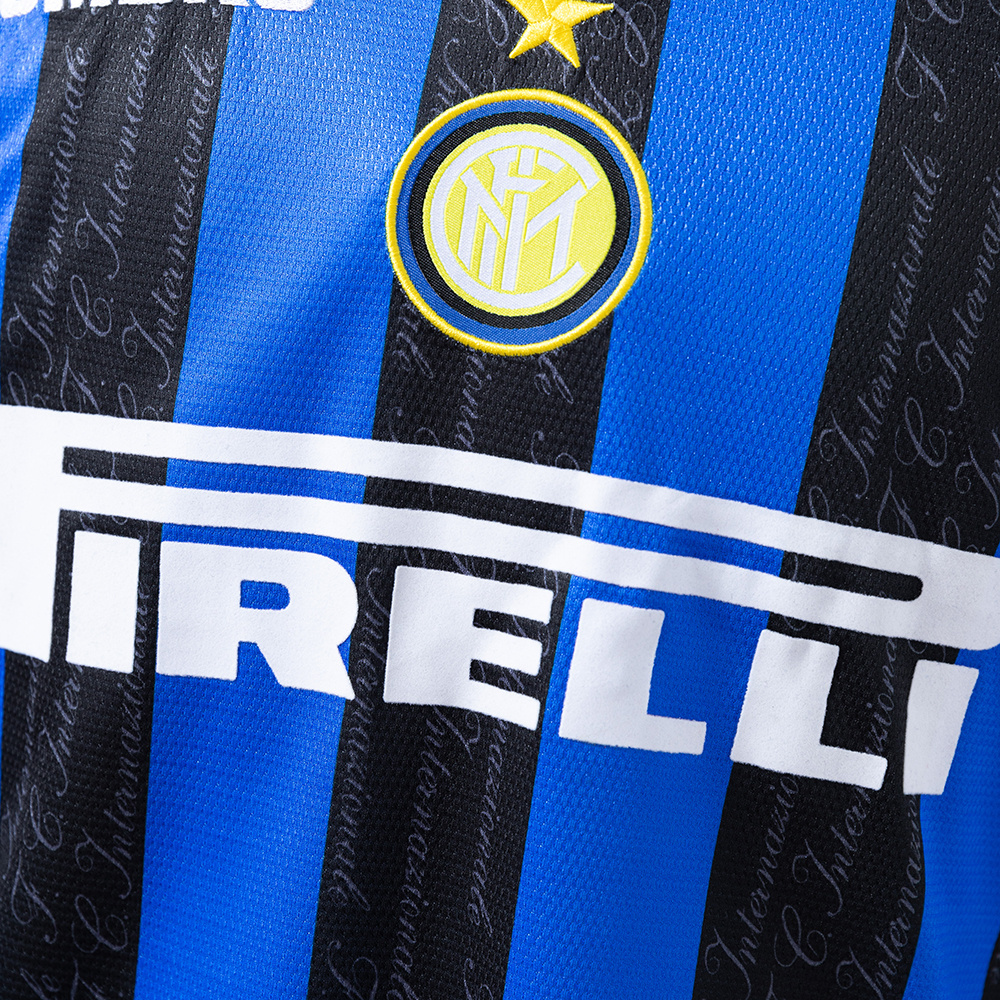 Inter Milan 1997/98 Home Long Sleeve Retro Jersey – Vintage Replica Football Soccer Shirt – S–XXL