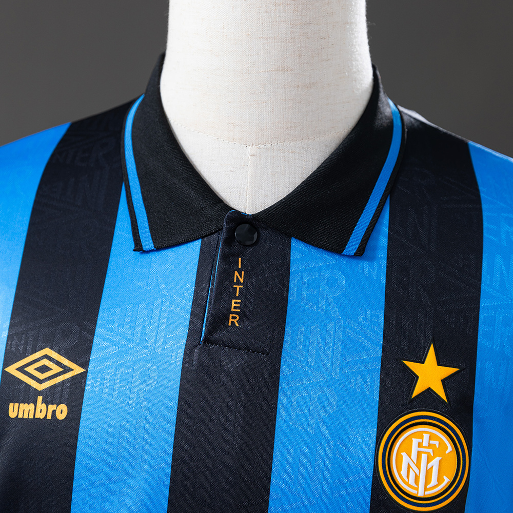 Inter Milan 1992/94 Home Retro Jersey – Vintage Replica Football Soccer Shirt – S–XXL