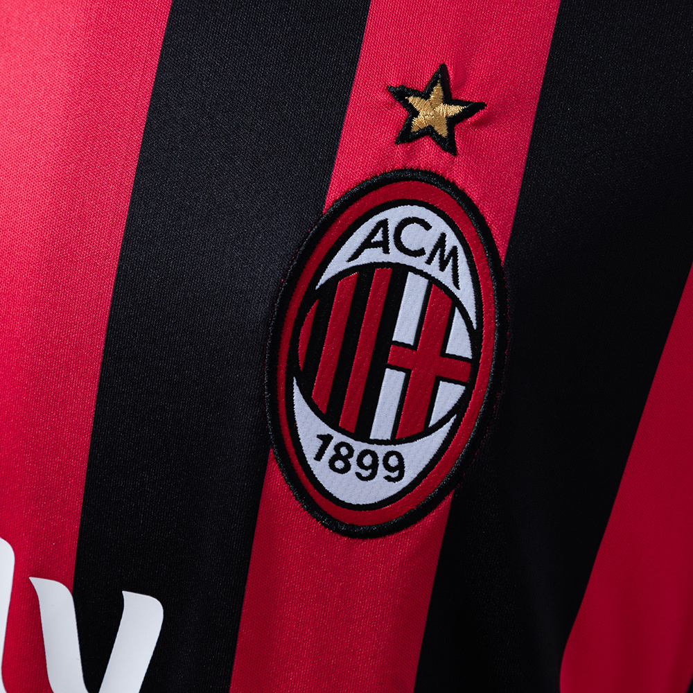 AC Milan 2017/18 Home Retro Jersey – Vintage Replica Football Soccer Shirt – S–XXL