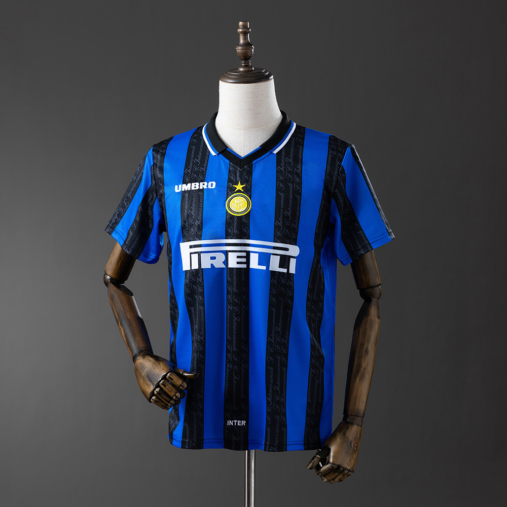 Inter Milan 1997/98 Home Retro Jersey – Vintage Replica Football Soccer Shirt – S–XXL