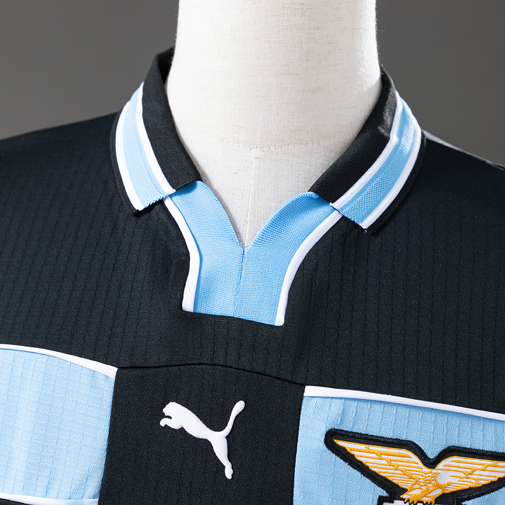 Lazio 1998/99 Away Long Sleeve Retro Jersey – Vintage Replica Football Soccer Shirt – S–XXL