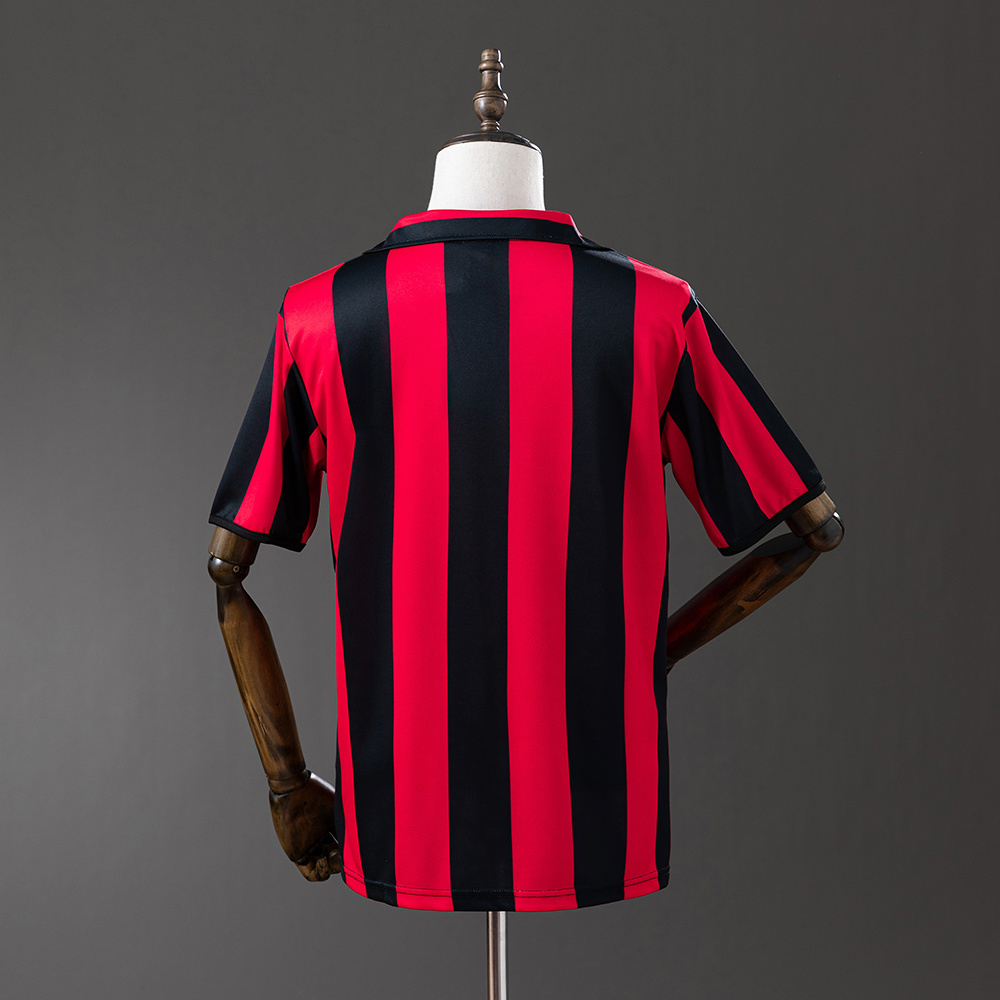 AC Milan 1988/89 Home Retro Jersey – Vintage Replica Football Soccer Shirt – S–XXL