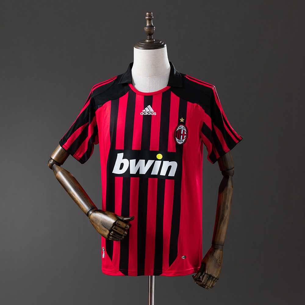 AC Milan 2007/08 Home Retro Jersey – Vintage Replica Football Soccer Shirt – S–XXL