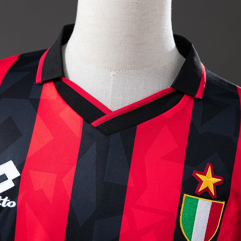 AC Milan 1993/94 Home Retro Jersey – Vintage Replica Football Soccer Shirt – S–XXL
