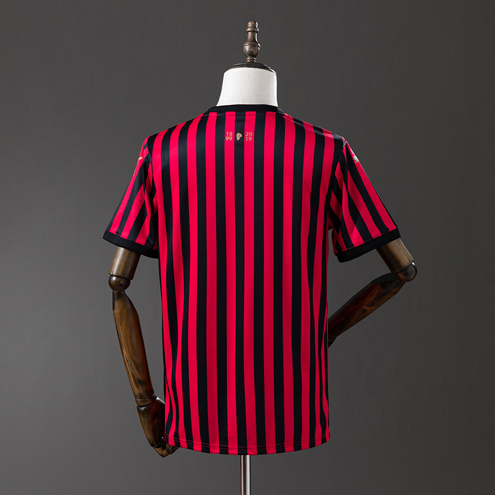 AC Milan 120th Anniversary Retro Jersey – Vintage Replica Football Soccer Shirt – S–XXL