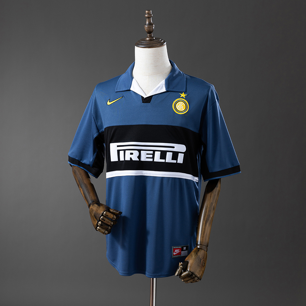Inter Milan 1998/99 Second Away Retro Jersey – Vintage Replica Football Soccer Shirt – S–XXL