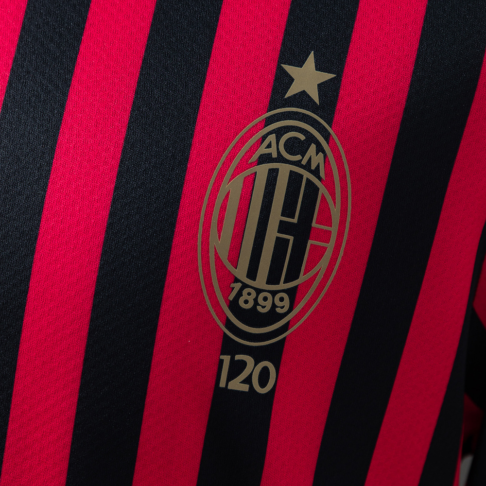 AC Milan 120th Anniversary Retro Jersey – Vintage Replica Football Soccer Shirt – S–XXL