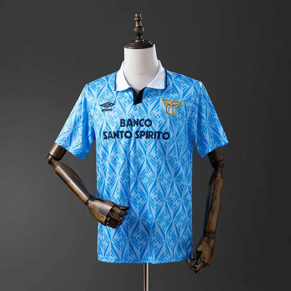 Lazio 1991 Home Retro Jersey – Vintage Replica Football Soccer Shirt – S–XXL