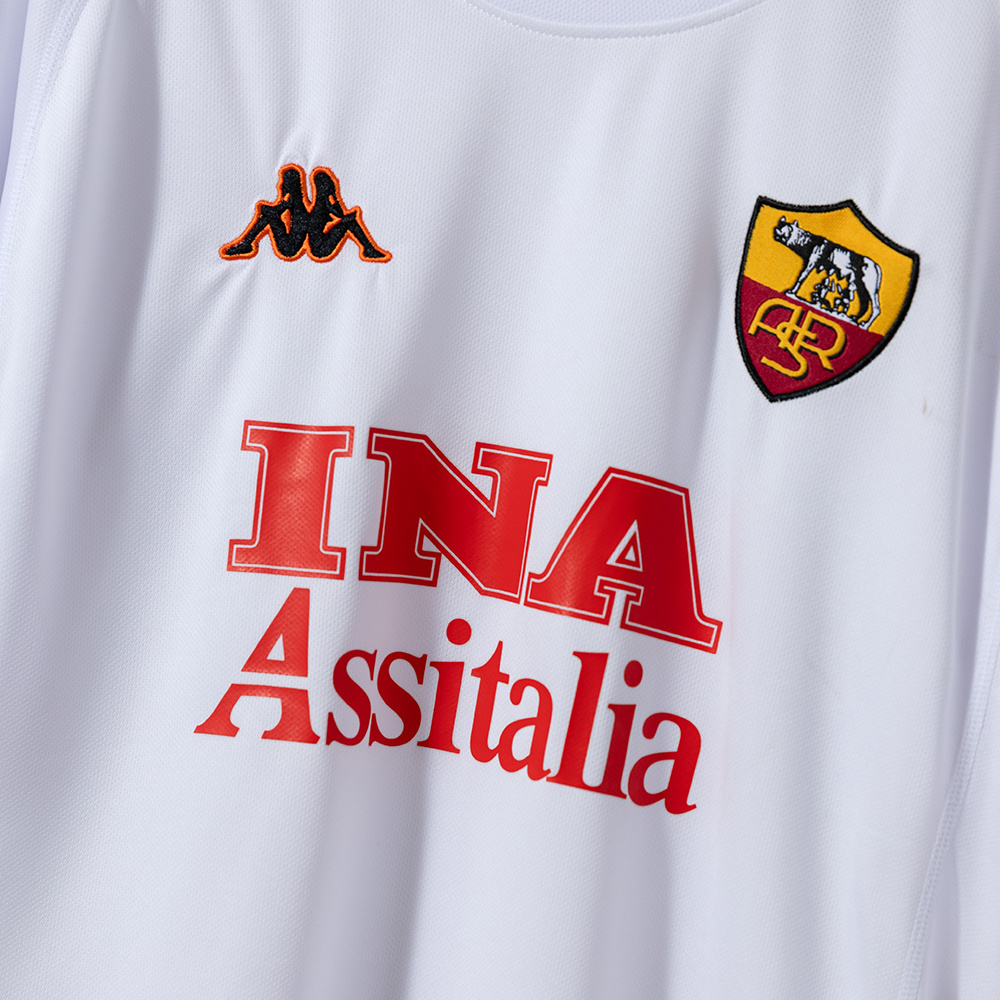 Roma 2000/01 Away Retro Jersey – Vintage Replica Football Soccer Shirt – S–2XL