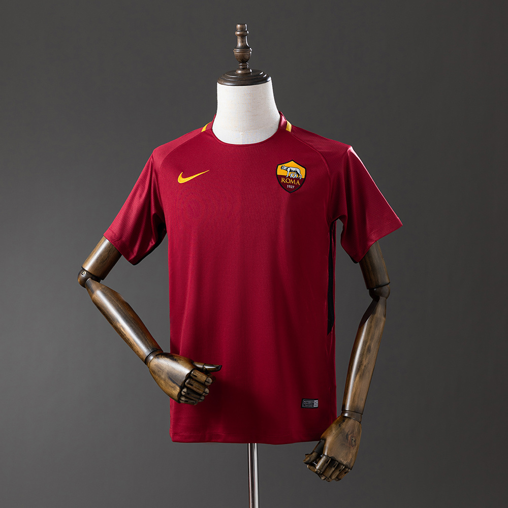 Roma 2017/18 Home Retro Jersey – Vintage Replica Football Soccer Shirt – S–XXL
