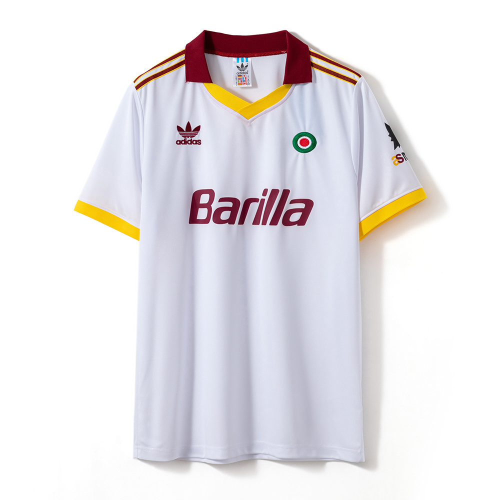 Roma 1991/92 Away Retro Jersey – Vintage Replica Football Soccer Shirt – S–2XL