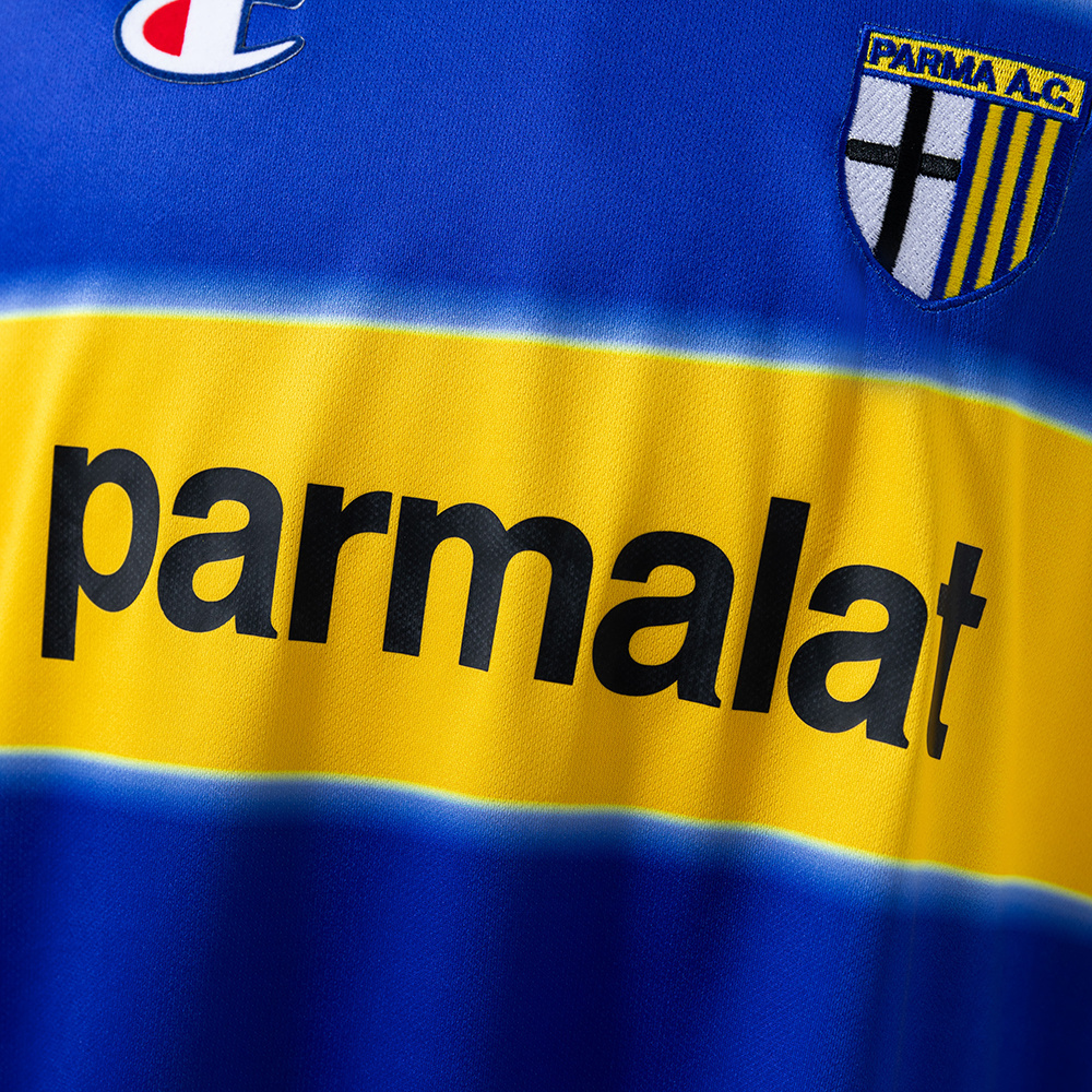 Parma Calcio 1999/00 Home Long Sleeve Retro Jersey – Vintage Replica Football Soccer Shirt – S–XXL