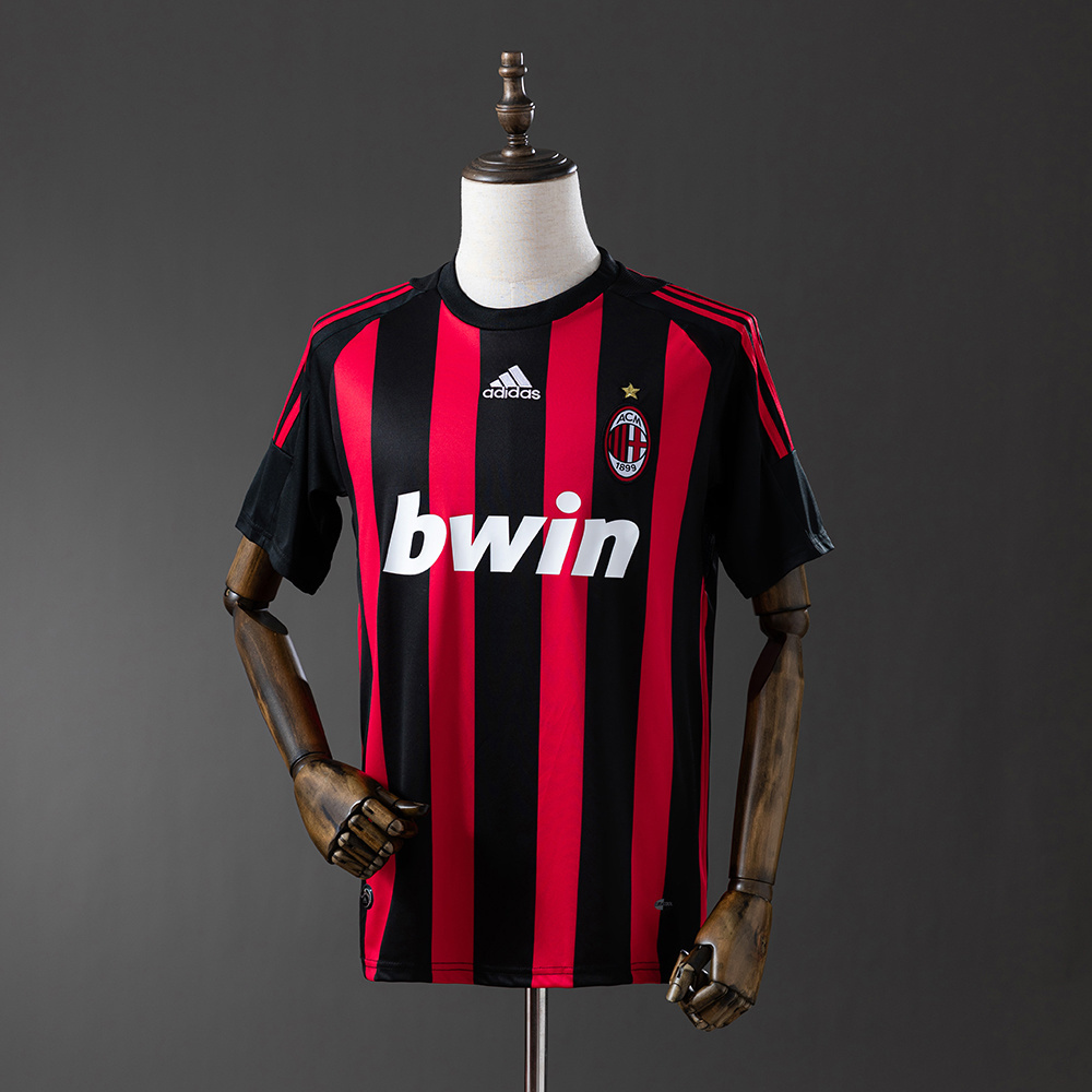 AC Milan 2008/09 Home Retro Jersey – Vintage Replica Football Soccer Shirt – S–XXL