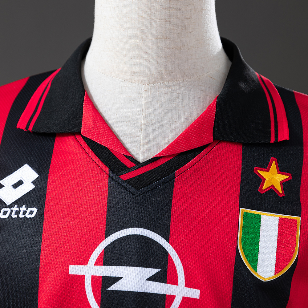 AC Milan 1996/97 Home Retro Jersey – Vintage Replica Football Soccer Shirt – S–XXL