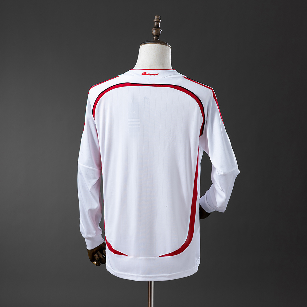 AC Milan 2006/07 Away Long Sleeve Retro Jersey – Vintage Replica Football Soccer Shirt – S–XXL
