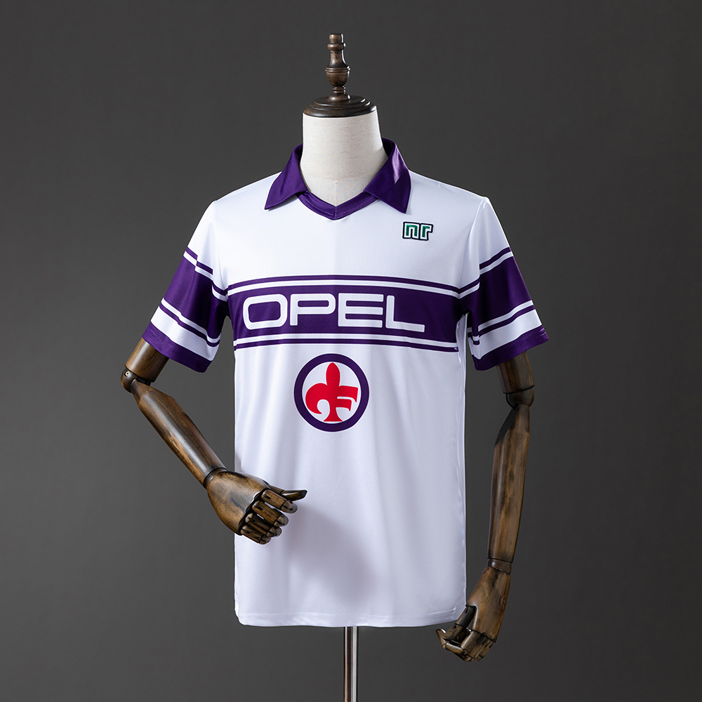 Fiorentina 1983/85 Away Retro Jersey – Vintage Replica Football Soccer Shirt – S–XXL
