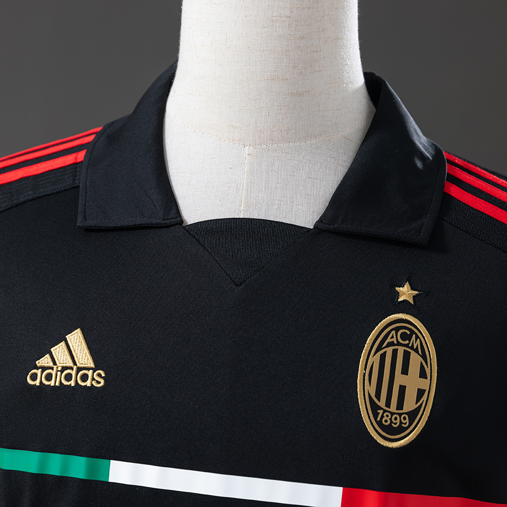AC Milan 2011/12 Away Long Sleeve Retro Jersey – Vintage Replica Football Soccer Shirt – S–XXL