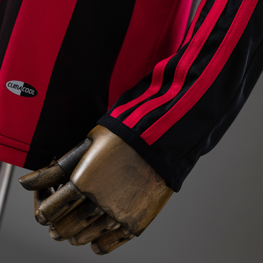 AC Milan 2008/09 Home Long Sleeve Retro Jersey – Vintage Replica Football Soccer Shirt – S–XXL