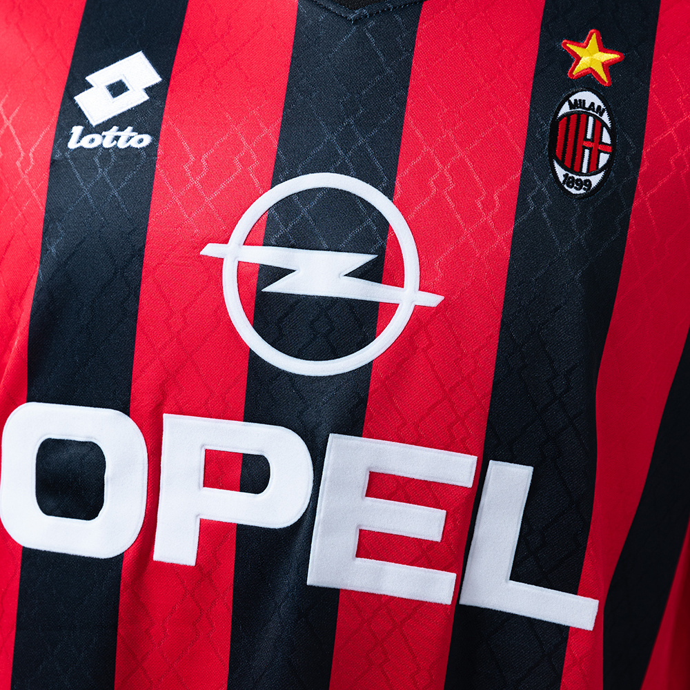 AC Milan 1995/96 Home Retro Jersey – Vintage Replica Football Soccer Shirt – S–XXL