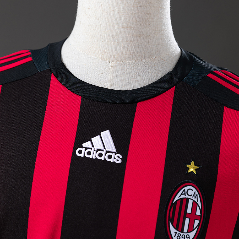 AC Milan 2008/09 Home Long Sleeve Retro Jersey – Vintage Replica Football Soccer Shirt – S–XXL