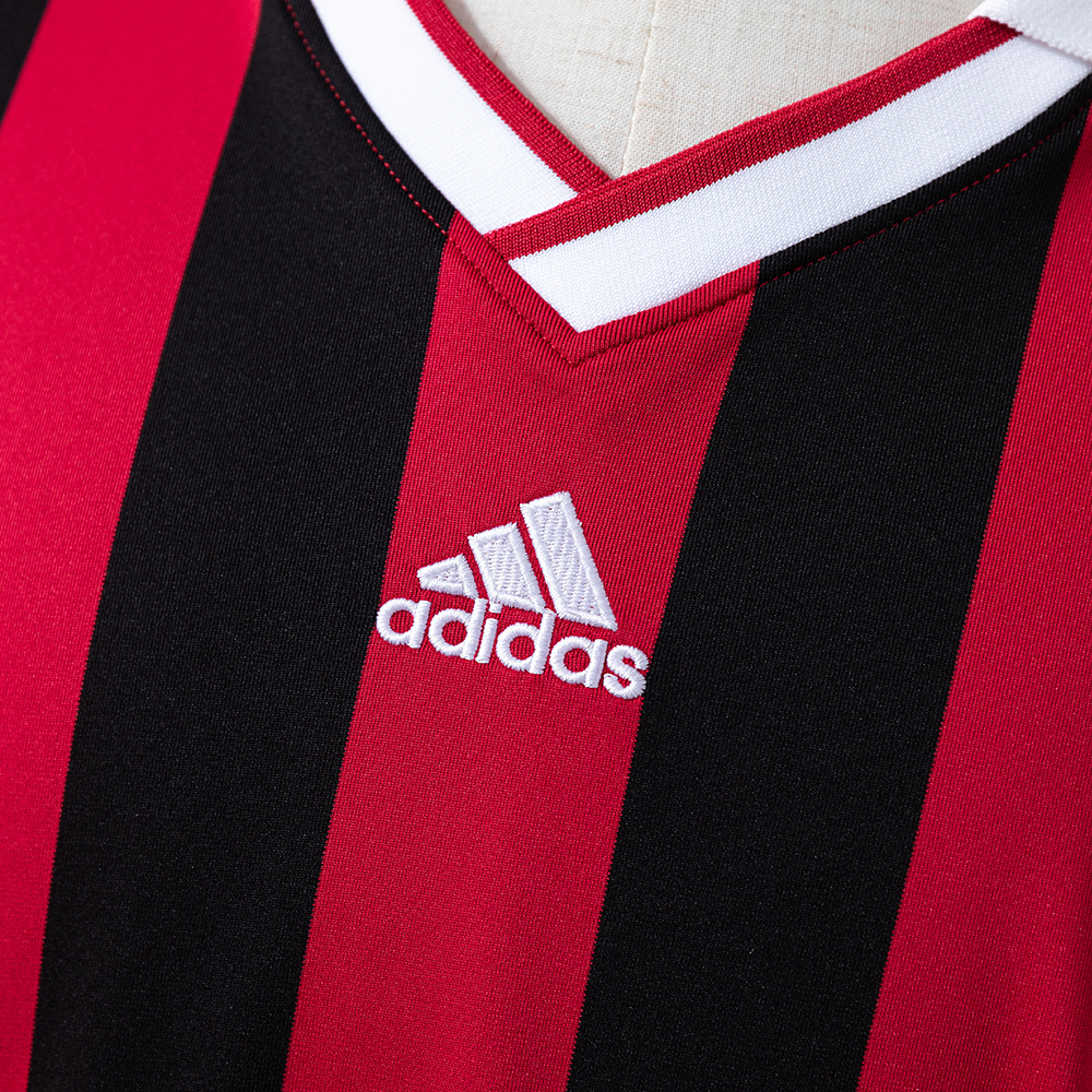 AC Milan 2013/14 Home Long Sleeve Retro Jersey – Vintage Replica Football Soccer Shirt – S–XXL
