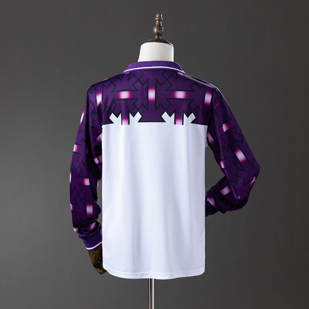 Fiorentina 1992/93 Away Long Sleeve Retro Jersey – Vintage Replica Football Soccer Shirt – S–XXL