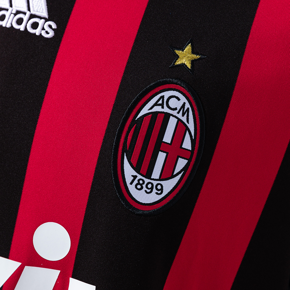 AC Milan 2008/09 Home Long Sleeve Retro Jersey – Vintage Replica Football Soccer Shirt – S–XXL