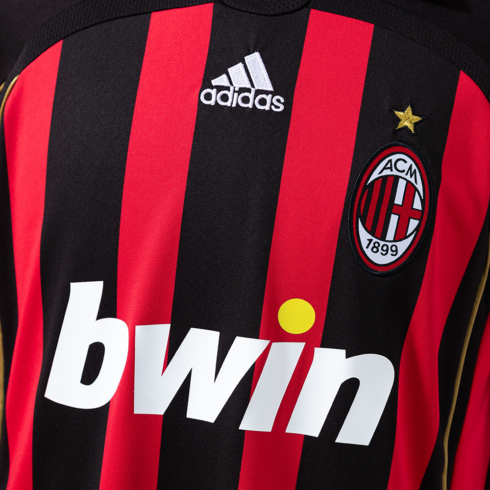 AC Milan 2006/07 Home Long Sleeve Retro Jersey – Vintage Replica Football Soccer Shirt – S–XXL