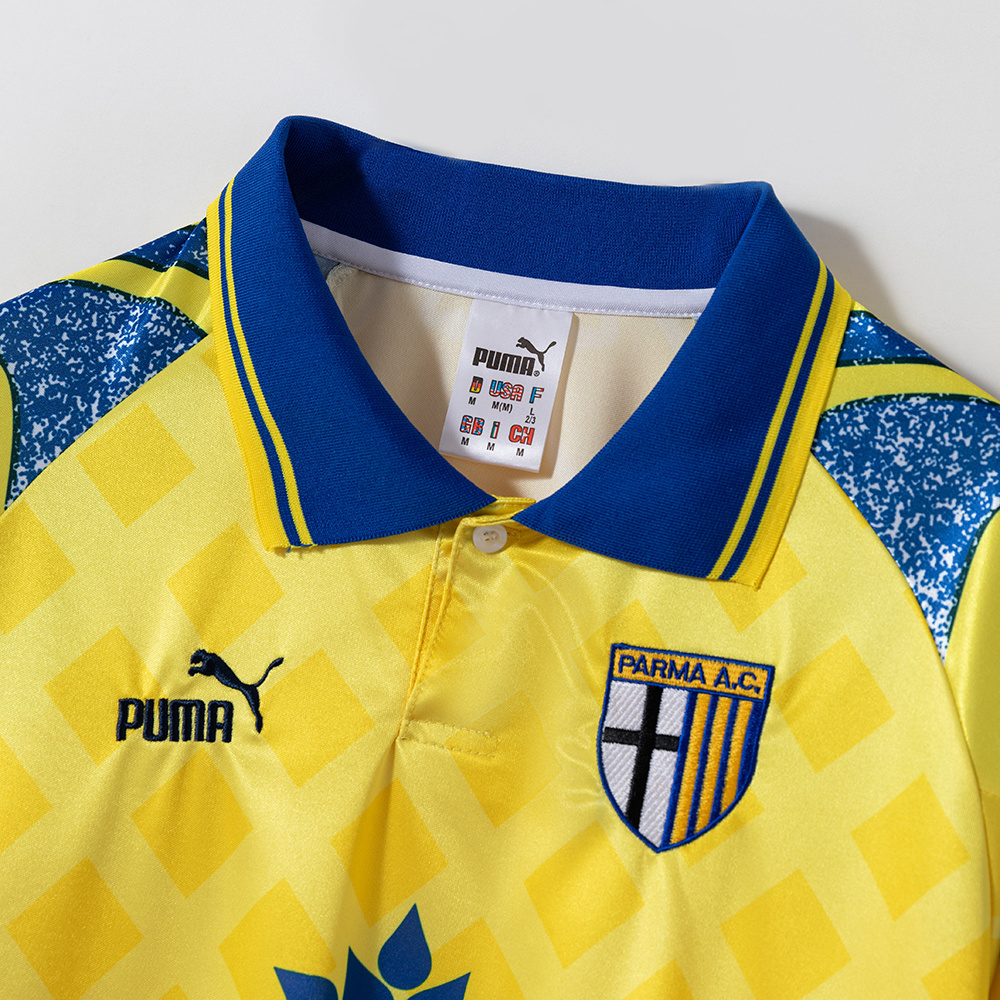 Parma Calcio 1995/97 Home Retro Jersey – Vintage Replica Football Soccer Shirt – S–2XL
