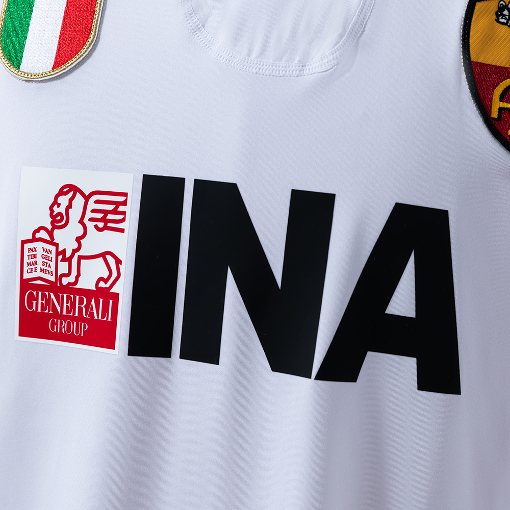 Roma 2001/02 Away Long Sleeve Retro Jersey – Vintage Replica Football Soccer Shirt – S–XXL