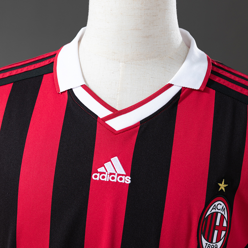 AC Milan 2009/10 Home Retro Jersey – Vintage Replica Football Soccer Shirt – S–XXL