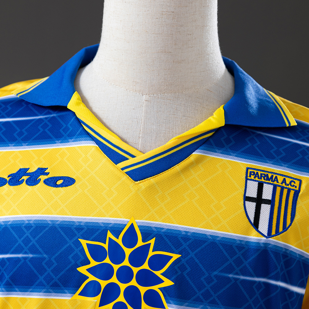 Parma Calcio 1998/99 Home Long Sleeve Retro Jersey – Vintage Replica Football Soccer Shirt – S–XXL