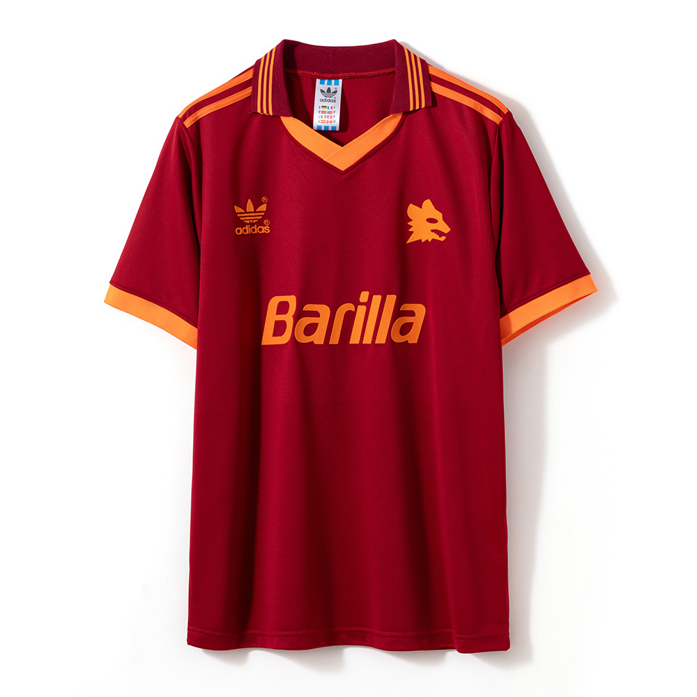 Roma 1992/94 Home Retro Jersey – Vintage Replica Football Soccer Shirt – S–2XL