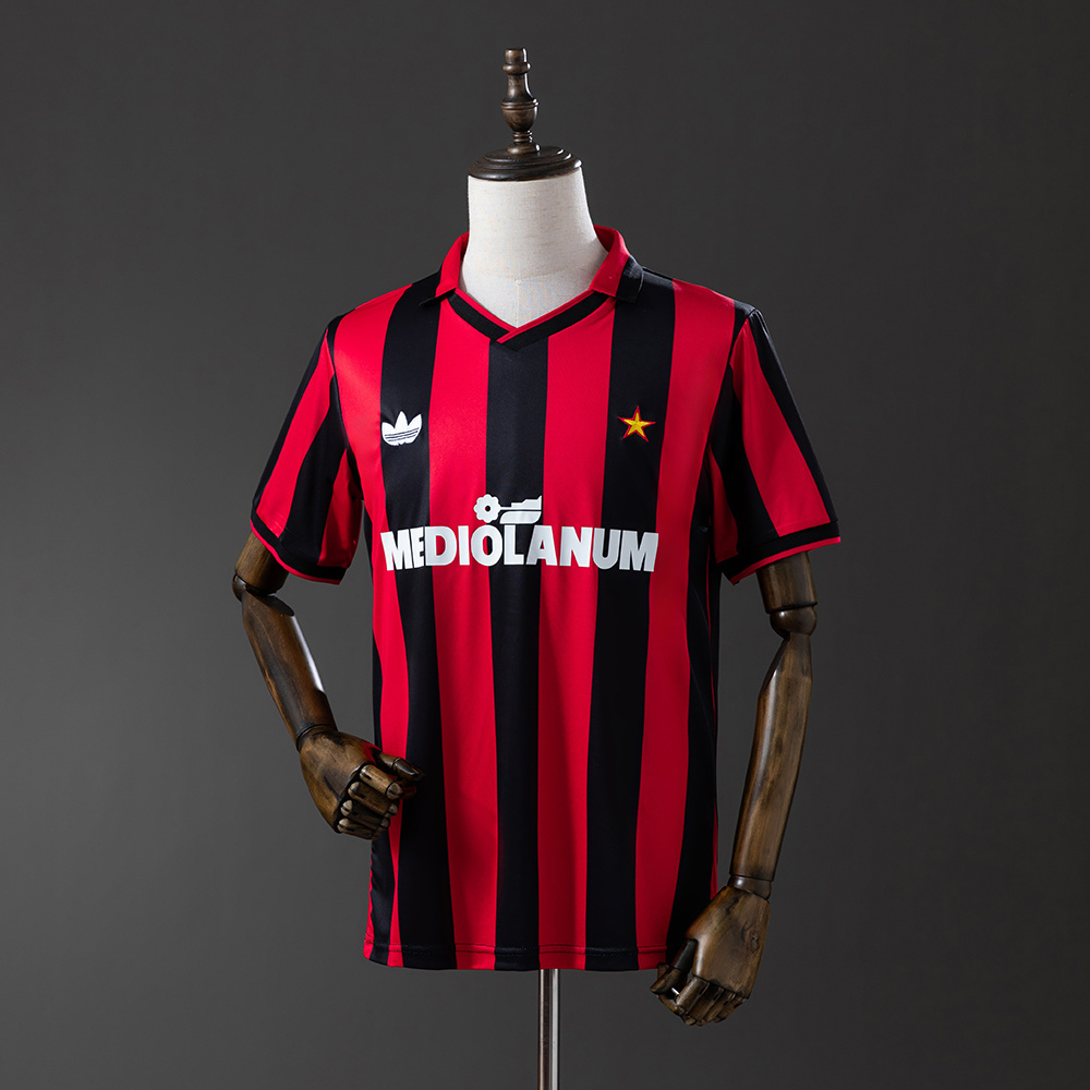 AC Milan 1991/92 Home Retro Jersey – Vintage Replica Football Soccer Shirt – Size S–XXL