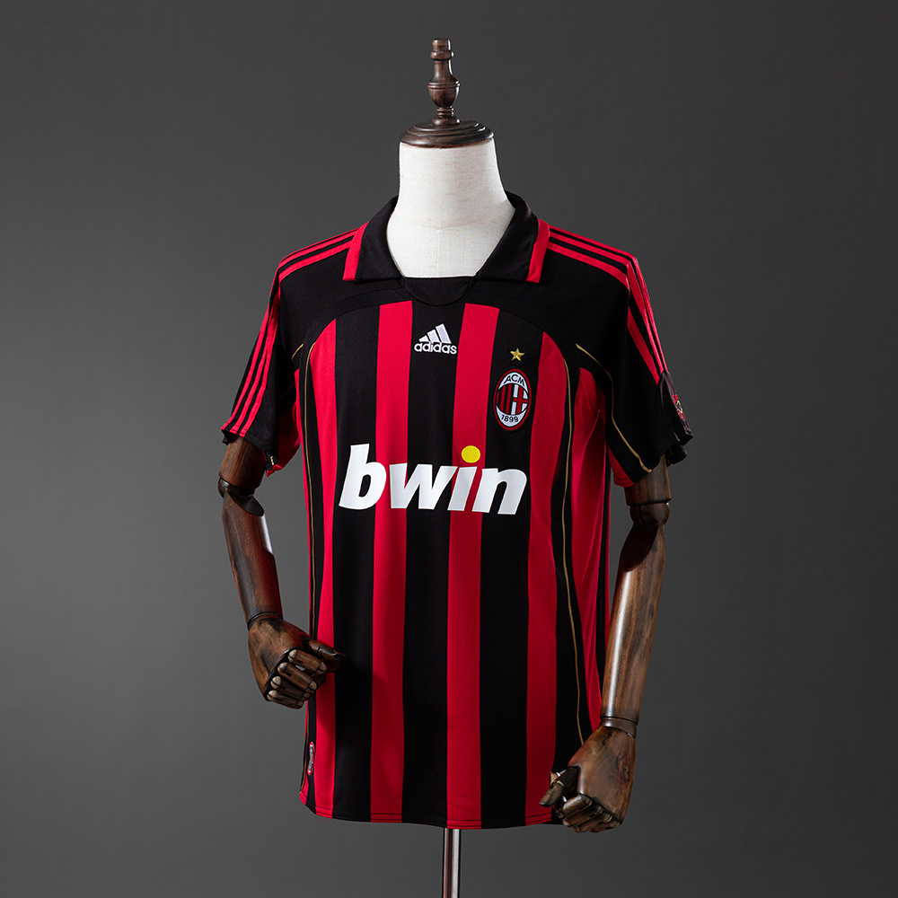 AC Milan 2006/07 Home Retro Jersey – Vintage Replica Football Soccer Shirt – S–XXL
