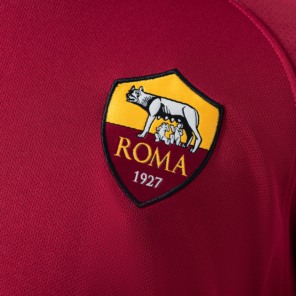 Roma 2017/18 Home Long Sleeve Retro Jersey – Vintage Replica Football Soccer Shirt – S–XXL