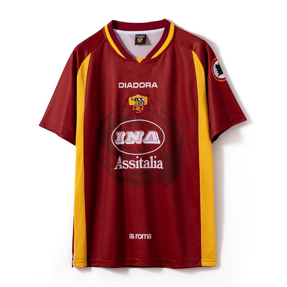 Roma 1997/98 Home Retro Jersey – Vintage Replica Football Soccer Shirt – S–2XL