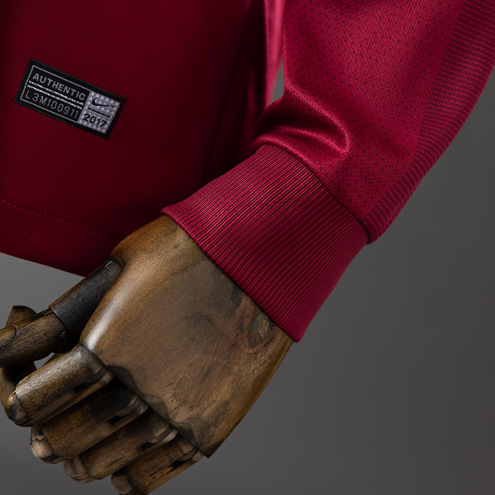 Roma 2017/18 Home Long Sleeve Retro Jersey – Vintage Replica Football Soccer Shirt – S–XXL