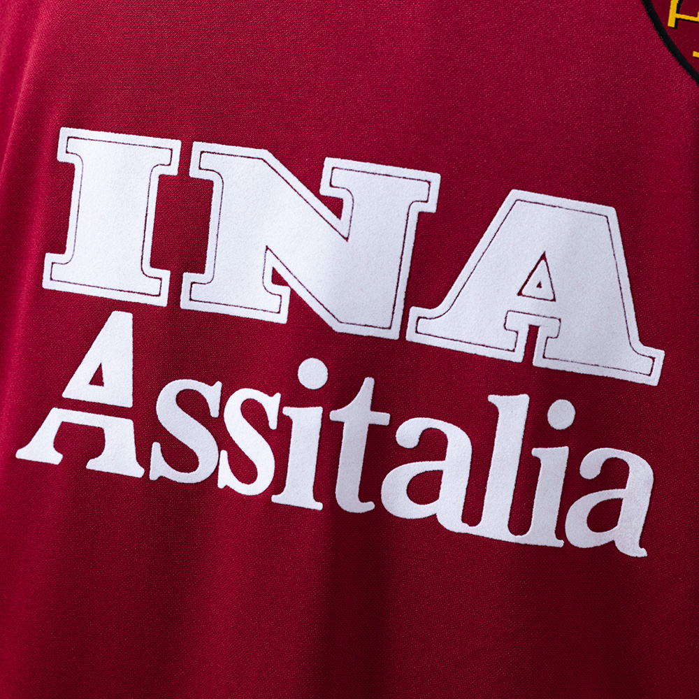 Roma 1998/99 Home Long Sleeve Retro Jersey – Vintage Replica Football Soccer Shirt – S–XXL