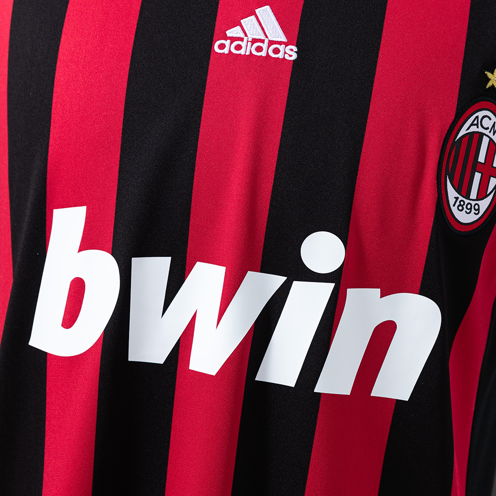AC Milan 2009/10 Home Retro Jersey – Vintage Replica Football Soccer Shirt – S–XXL