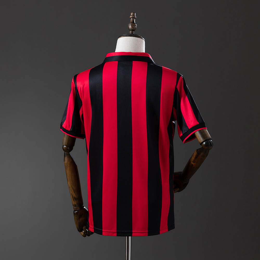 AC Milan 1991/92 Home Retro Jersey – Vintage Replica Football Soccer Shirt – Size S–XXL