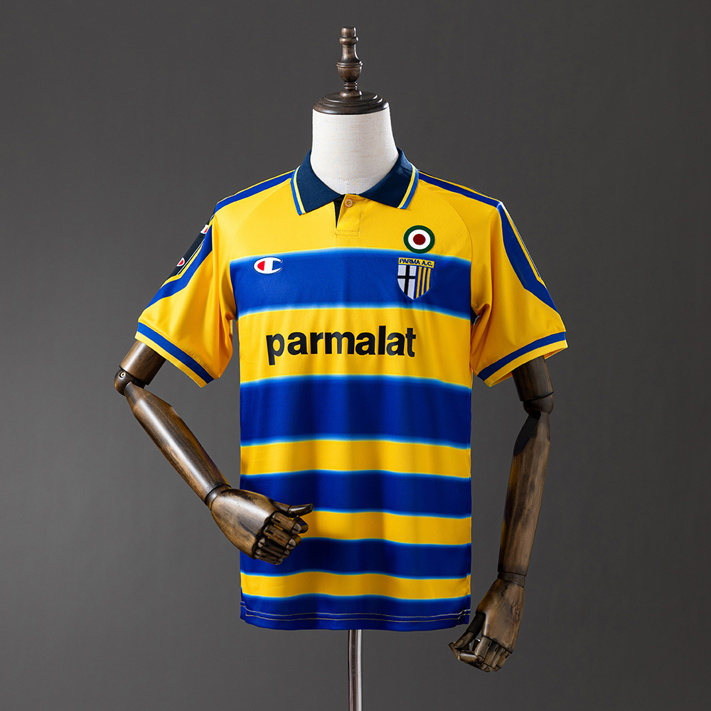 Parma Calcio 1999/00 Home Retro Jersey – Vintage Replica Football Soccer Shirt – S–XXL