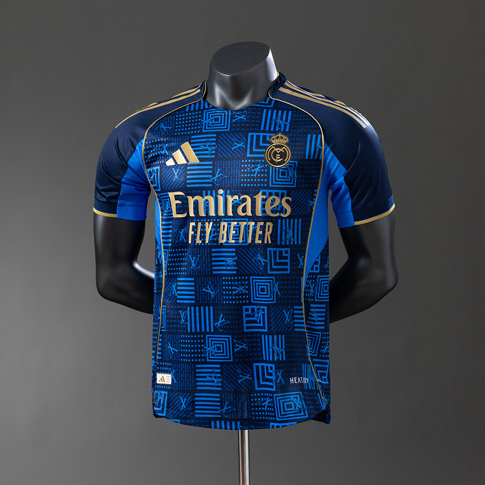 Real Madrid Collaboration-LV Player Version Jersey – Replica Football Soccer Shirt – S–3XL